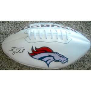   Broncos Tim Tebow Autographed Signed Logo Football: Everything Else