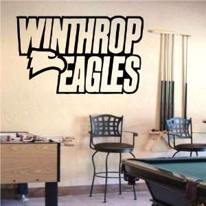   Vinyl Sticker Sports Logos Winthrop Eagles (S1067)