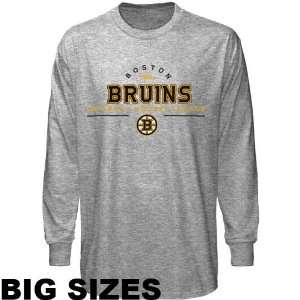  Majestic Boston Bruins Big Sizes Arch Long Sleeve T Shirt 