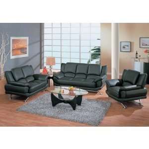  Global Furniture USA 9908 BL Series Rogers 3 pc. Leather 