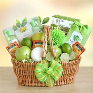 California Delcious Mango & Lime Resort Spa Gift Basket:  