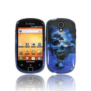  Samsung T589 Gravity Smart Graphic Case   Blue Skull (Free 