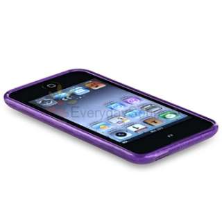   Gel Skin Case Cover + 2x Headset for iPod Touch 4 4G 4th Gen  