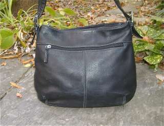 SMASHING TIGNANELLO Satiny Black Leather Shoulder Bag  