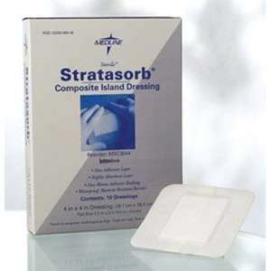 Stratasorb Composite Island Dressing   6 x 6, 4 x 4 pad, 10 box 