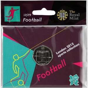  The Royal Mint London 2012 Sports Collection Soccer 50p 