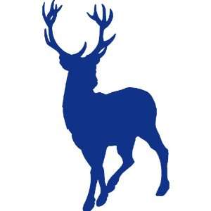  Deer Large 10 Tall BLUE vinyl window decal sticker 