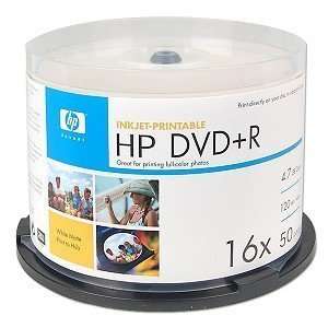  16X Write once DVD+r Spindle with Ink Jet Printable 