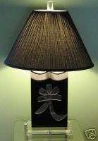Hollywood Regency Chinoiserie Van Teal Lucite Lamp 70s  