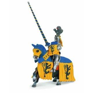  Schleich Lion Coat of Arms Standard bearer on Horse: Toys 