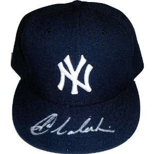   New York Yankees Autographed Baseball Hat: Sports & Outdoors