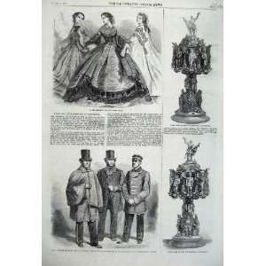  1860 Paris Fashion Tir National Vincennes Post Men Mail 