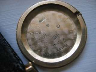   Solid 9k Gold Baume & Mercier Wrist Watch 17 Jewels Wind Up NICE Swiss