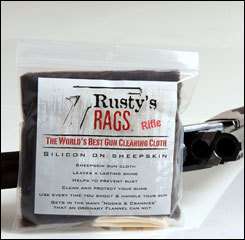 Rustys Rags Sheepskin Rifle Cleaning Rags w/ Silicone  