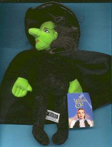 Wizard of Oz WICKED WITCH bean bag toy plush WB 98 nwt  