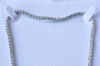   11.64ct DIAMOND*Tennis ETERNITY Necklace Womens Jewelry SI1 SI2  