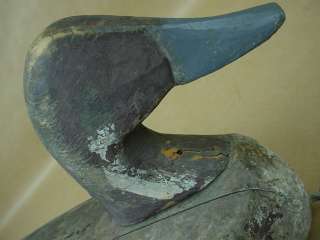 Beautiful early 1900s Hand Carved Painted Wood Duck Decoy Hattears,NC 