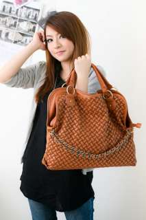   Korean Style Womens Hobo PU leather handbag shoulder Bag  