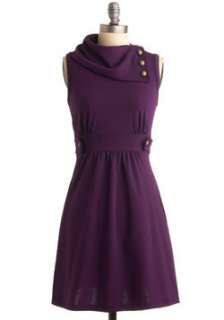 Purple Solid Dress  Modcloth