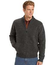 Ragg Wool Sweater, Full Zip Lined