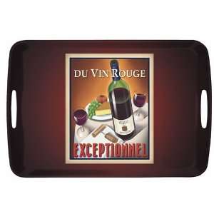 Sisson Imports 7530   Sisson Editions Vin Rouge Tray   17.5 x 11.75 