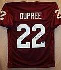 marcus dupree autographed oklahoma sooners maroon jersey authenticated 