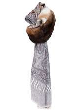 PIERRE LOUIS MASCIA   Rabbit fur scarf