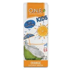 Kids Orange Coconut Water, 6.75 Ounce Aseptic Packages (Pack of 