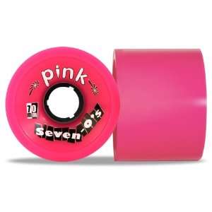  Abec 11 Longboard Wheels pink polka dots 70mm 78a (Set of 