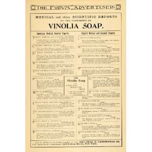   Vinolia Soap Medical Journals   Original Print Ad