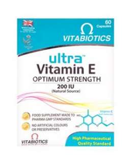 Vitabiotics Ultra Vitamin E Optimum Strength 200 IU   60 Capsules 