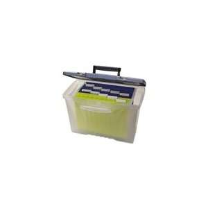  Storex Portable File Box with Organizer Lid Office 