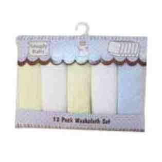 DDI 12 Pack Baby Washcloth Sets Case Pack 144 