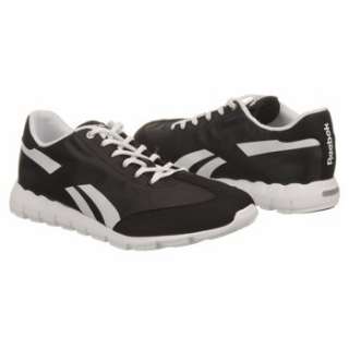 Athletics Reebok Womens Classic Racer Relay Black/White/Silver Shoes 