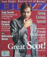 EWAN McGREGOR 3/97 BUZZ Mag SUGE KNIGHT CHRIS CARTER  