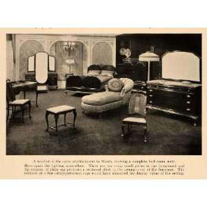  1919 Print Bedroom Suite Furniture Chaise Day Bed Chair 