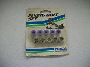 LAVENDER TIOGA CHAINRING NUTS & BOLTS OLD SCHOOL BMX NOS  