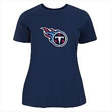 Tennessee Titans Womens Plus Size Custom Short Sleeve T Shirt 