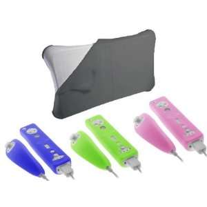  BLACK Durable Soft Silicone Skin Cover Case for Nintendo Wii Fit 