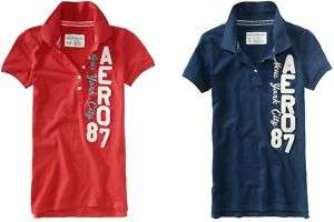 Aeropostale Logo Polo T shirt Tee top XS,S,M,L,XL,2XL  