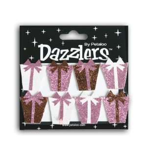   Pink, Brown & White Gift Box Birthday Dazzlers Arts, Crafts & Sewing