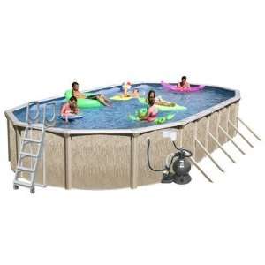  Galveston Oval Above Ground Pool Package Size 33 x 18 x 