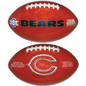 Chicago Bears Super Bowl XLI Champs Cut Stone Football:  