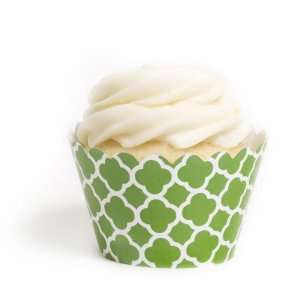  Dress My Cupcake Kelly Green Spanish Tile Cupcake Wrappers 