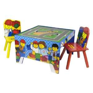  Lego Activity Table and 2 Chairs: Toys & Games