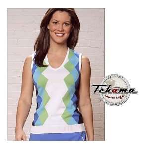 Tehama Ladies Argyle Sweater Vest (Size=S):  Sports 