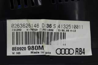 Original Audi A4 S4 8E Tacho Kombiinstrument Benziner mph 8E0920980M 
