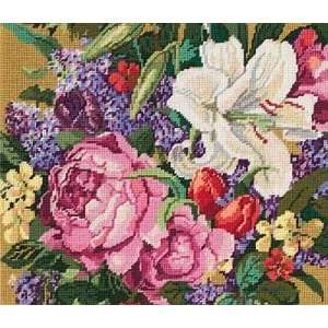   Lily & Roses Needlepoint Kit 14 Inch X12 Inch Arts, Crafts & Sewing