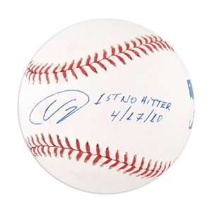 Colorado Rockies Ubaldo Jimï¿½nez Autographed Baseball with 1st No 