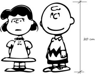 Snoopy Lucy Charlie Brown Auto AUFKLEBER Car Sticker  